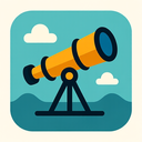 icon_gaming_telescope_flat_design icon preview