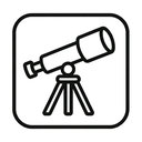 icon_gaming_telescope_line_art icon preview