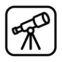 icon_gaming_telescope_monochrome icon preview