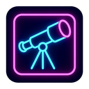 icon_gaming_telescope_neon icon preview