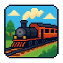 icon_gaming_train_pixel_art icon preview
