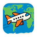 icon_geography_airplane_cartoon icon preview