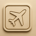 icon_geography_airplane_embossed icon preview
