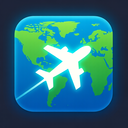 icon_geography_airplane_glow_effect icon preview