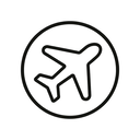 icon_geography_airplane_outline icon preview