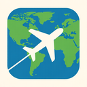 icon_geography_airplane_thin icon preview