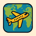 icon_geography_airplane_tribal icon preview