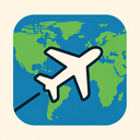 icon_geography_airplane_vector icon preview