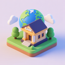 icon_geography_bank_3d_isometric icon preview