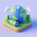 icon_geography_battery_3d_isometric icon preview