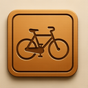 icon_geography_bicycle_embossed icon preview
