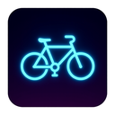 icon_geography_bicycle_neon icon preview