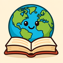 icon_geography_book_cartoon icon preview