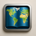icon_geography_book_metallic icon preview