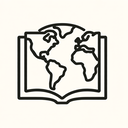 icon_geography_book_minimal_outline icon preview