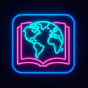 icon_geography_book_neon icon preview