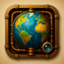 icon_geography_book_steampunk icon preview
