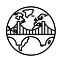 icon_geography_bridge_line_art icon preview