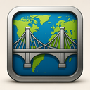 icon_geography_bridge_metallic icon preview