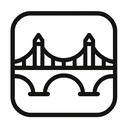 icon_geography_bridge_monochrome icon preview
