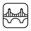 icon_geography_bridge_outline icon preview