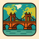 icon_geography_bridge_retro icon preview