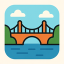 icon_geography_bridge_simplified icon preview