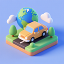 icon_geography_car_3d_isometric icon preview