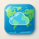 icon_geography_cloud_glassy icon preview