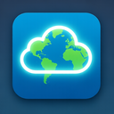 icon_geography_cloud_glow_effect icon preview