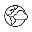icon_geography_cloud_minimal_outline icon preview