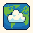 icon_geography_cloud_pixel_art icon preview