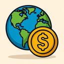 icon_geography_coin_bold icon preview