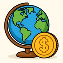 icon_geography_coin_cartoon icon preview