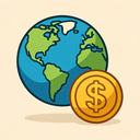 icon_geography_coin_elegant icon preview
