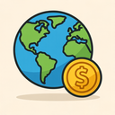 icon_geography_coin_thin icon preview