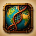 icon_geography_dna_strand_steampunk icon preview