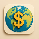icon_geography_dollar_sign_elegant icon preview