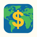 icon_geography_dollar_sign_flat_design icon preview