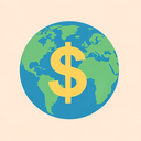 icon_geography_dollar_sign_flat_pastel icon preview