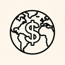 icon_geography_dollar_sign_line_art icon preview