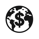 icon_geography_dollar_sign_monochrome icon preview