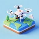 icon_geography_drone_3d_isometric icon preview