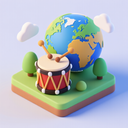 icon_geography_drum_3d_isometric icon preview