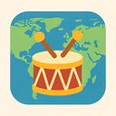 icon_geography_drum_flat_pastel icon preview