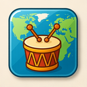 icon_geography_drum_glassy icon preview