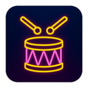 icon_geography_drum_neon icon preview