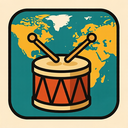 icon_geography_drum_retro icon preview