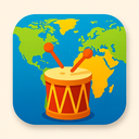 icon_geography_drum_vibrant_colors icon preview