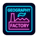 icon_geography_factory_neon icon preview
